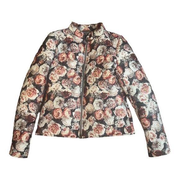 Kosmika Women’s Puffer Jacket Flower Size Large - Picture 1 of 12